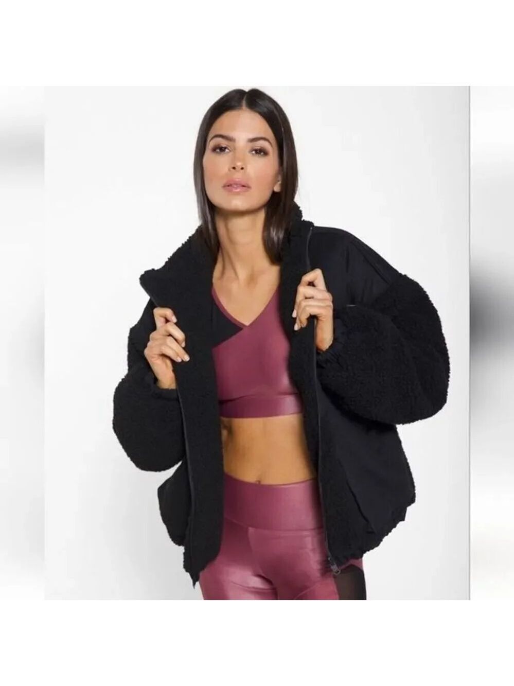 Koral Aina Short Faux-Sherpa Jacket
